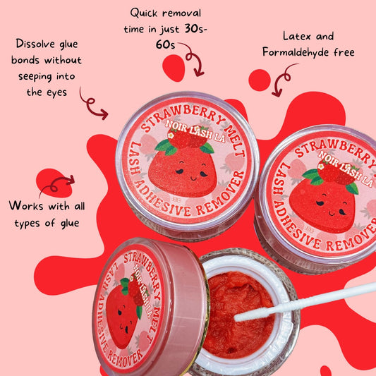 Strawberry Melt Lash Cream Adhesive Remover 🍓